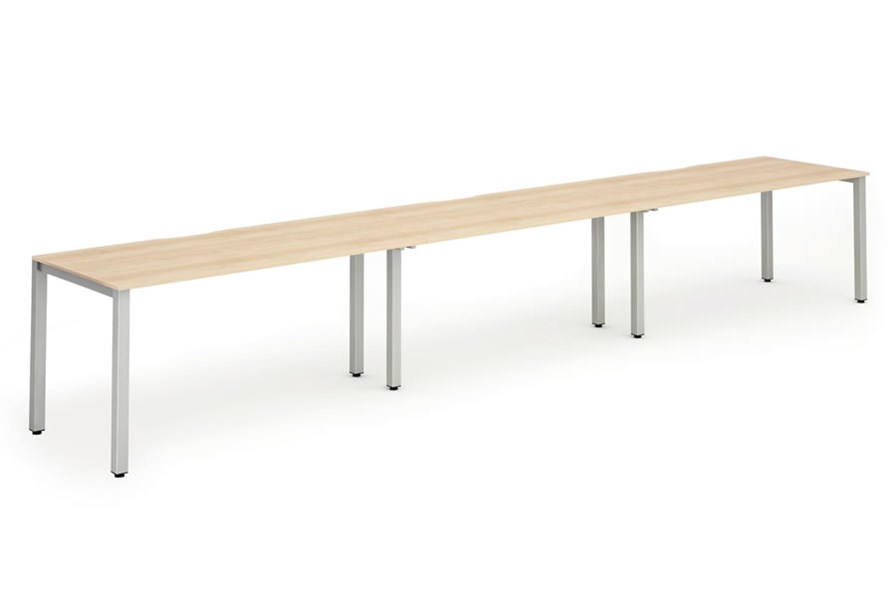 Portland 3 Person Single Bench Desk