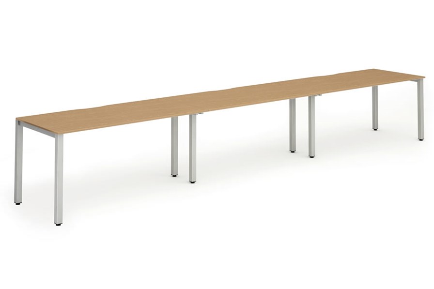 Portland 3 Person Single Bench Desk