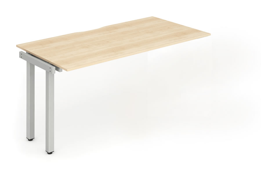 View Maple Single Bench Office Desk Extension 1400mm x 800mm Portland information