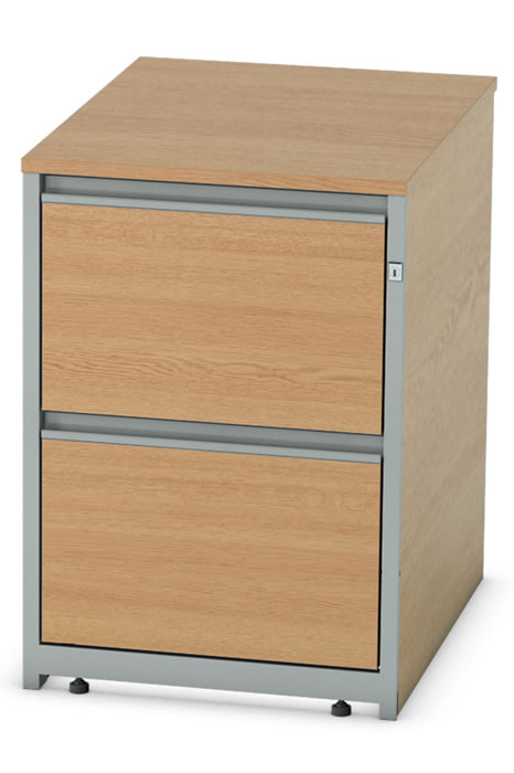 View Thames Light Oak Two Drawer Filing Drawers Lockable information