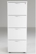 Kestral White 4 Drawer Filing Cabinet