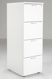 Kestral White 4 Drawer Filing Cabinet