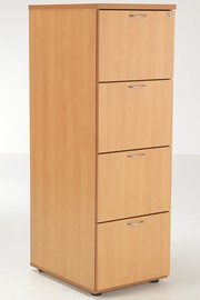 Kestral 4 Drawer Filing Cabinet - Beech