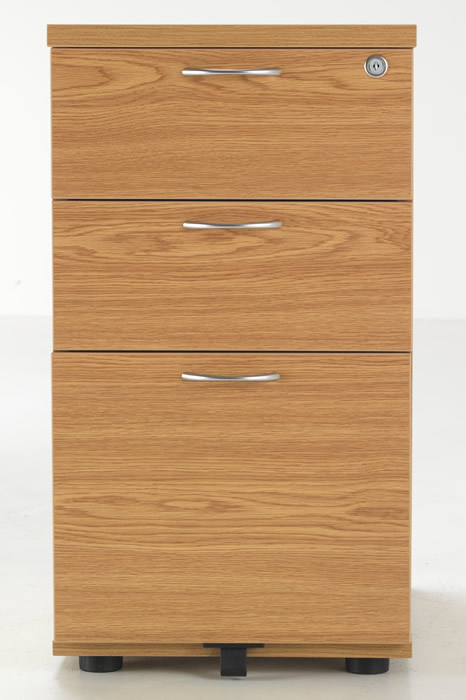 View Oak Under Desk Pedestal Locking Drawers Kestral information