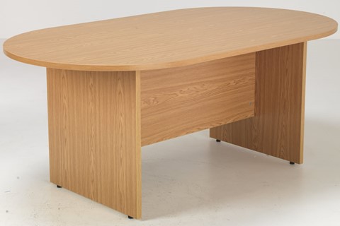 Kestral D End Boardroom Table - Beech 1800mm