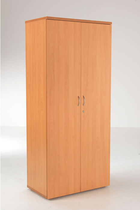 View Kestral 1800mm High Wooden Office Cupboard 3 Storage Shelves information