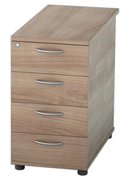 Universal 4 Drawer Desk High Pedestal - Birch 600mm 