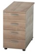 Universal 4 Drawer Desk High Pedestal