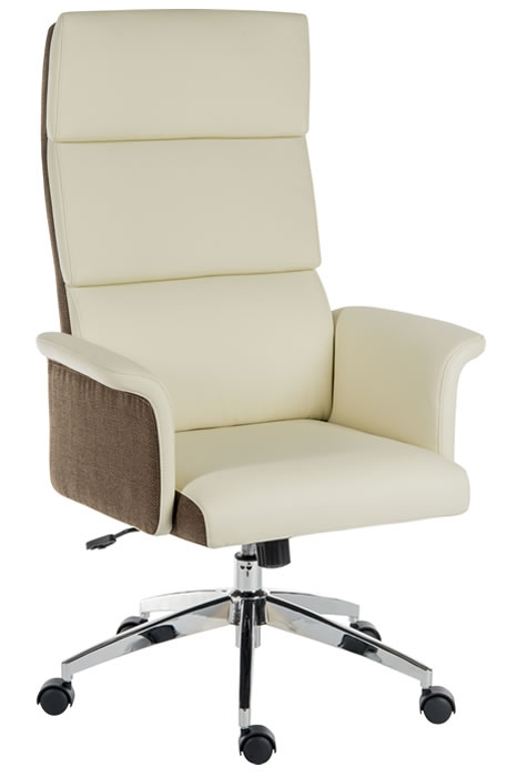 View Sicily Cream Leather Office Chair information