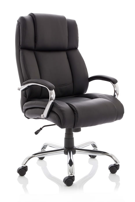 Black Leather High Back Heavy Duty Bariatric Large Office Chair